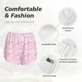 thumbnail image 4 of Balery Ribbon Bow Pantalones cortos deportivos para mujer con forro y dos bolsillos, elásticos, para entrenamiento, gimnasio, yoga-X-Large, 4 of 7