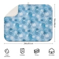 thumbnail image 2 of Light Blue Christmas Snowflake Pattern Dish Drying Mat for Kitchen 1 Pack, Ultra Absorbent Microfiber Dishes Drainer Mats,18x24in(46x61cm), 2 of 4