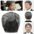 thumbnail image 2 of Perruque pour Hommes avec Perruque Net Naturel Cheveux Blancs Gris et Argent Couleur Perruque Taille Réglable, 2 of 6