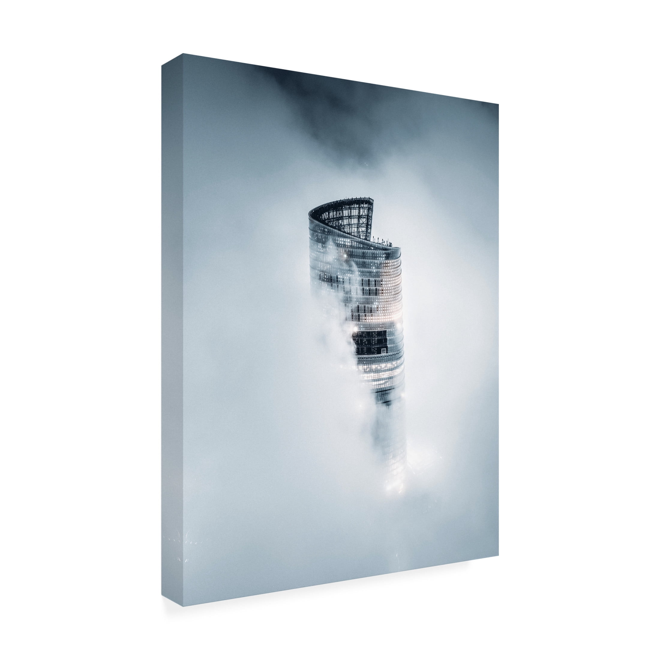 Trademark Fine Art Aron Tien  City on the Cloud Canvas Wall Art