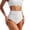 White, variant on Bikinis for Women High Waisted Bikini Bottoms Tummy Control Triangle Swimwear Bottom Bathing Suit Black XXL