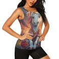 thumbnail image 2 of Balery Starry Sky Cute Horse Camiseta sin mangas estampada ligera para mujer, tops de entrenamiento sin mangas, camisetas de yoga transpirables de secado rápido.-X-Large, 2 of 7