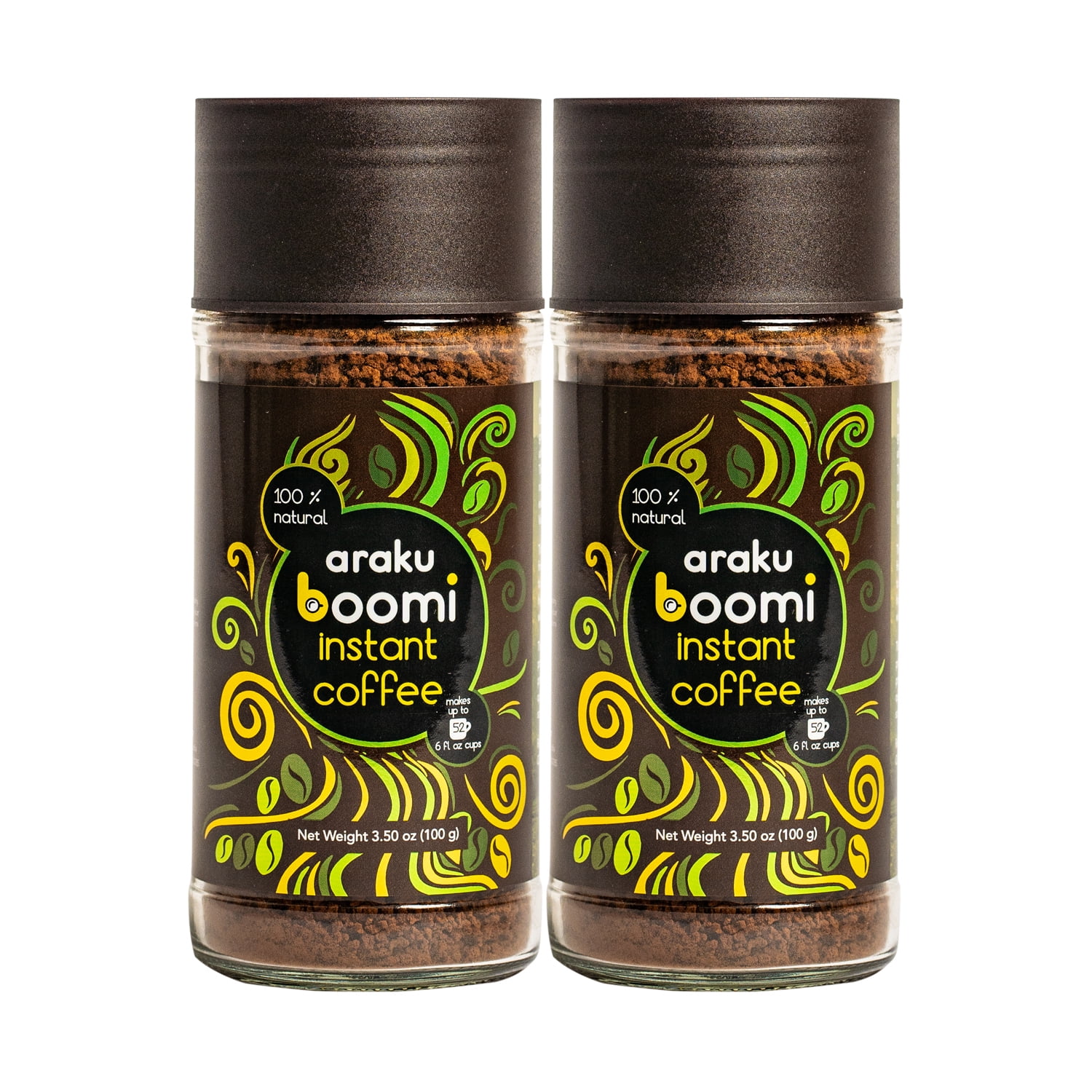 Araku Boomi Premium Instant Coffee, Medium Roast, 100 Arabica, Araku