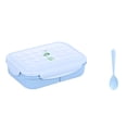 thumbnail image 1 of Bewildely Fiambrera portátil para Picnic, verduras, carnes, contenedor de alimentos para el hogar, estudiantes, mantenimiento fresco, organizador de Mostrada 1150ml Azul Bewildely HA065626-01B, 1 of 6