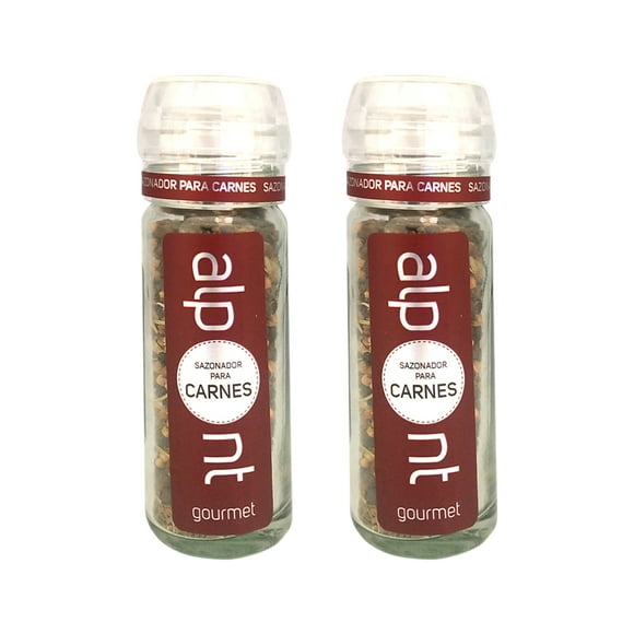 ALPONT GOURMET Molinillo Sazonador De Carnes 56g 2 Piezas