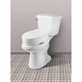 thumbnail image 5 of Carex Elongated Raised Toliet Seat, 3 1/2" Height, White, 300 lb Weight Capacity, 5 of 11