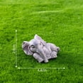 thumbnail image 2 of Mini Elephant Statue Fairy Garden Ornament DIY Glass Container Craft Animal Miniature Desktop, 2 of 4