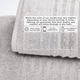 thumbnail image 5 of Great Bay Home Luxury 100% Cotton Ribbed Texture 2-Pack Bath Sheet Set, Light Grey, 5 of 6