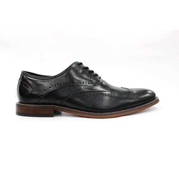 Men's Stacy Adams Macarthur Black Leather Wingtip Dress Shoes 25489-005