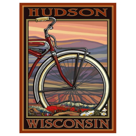 Hudson Wisconsin Old Half Bike Giclee Art Print Poster by Paul A. Lanquist (9
