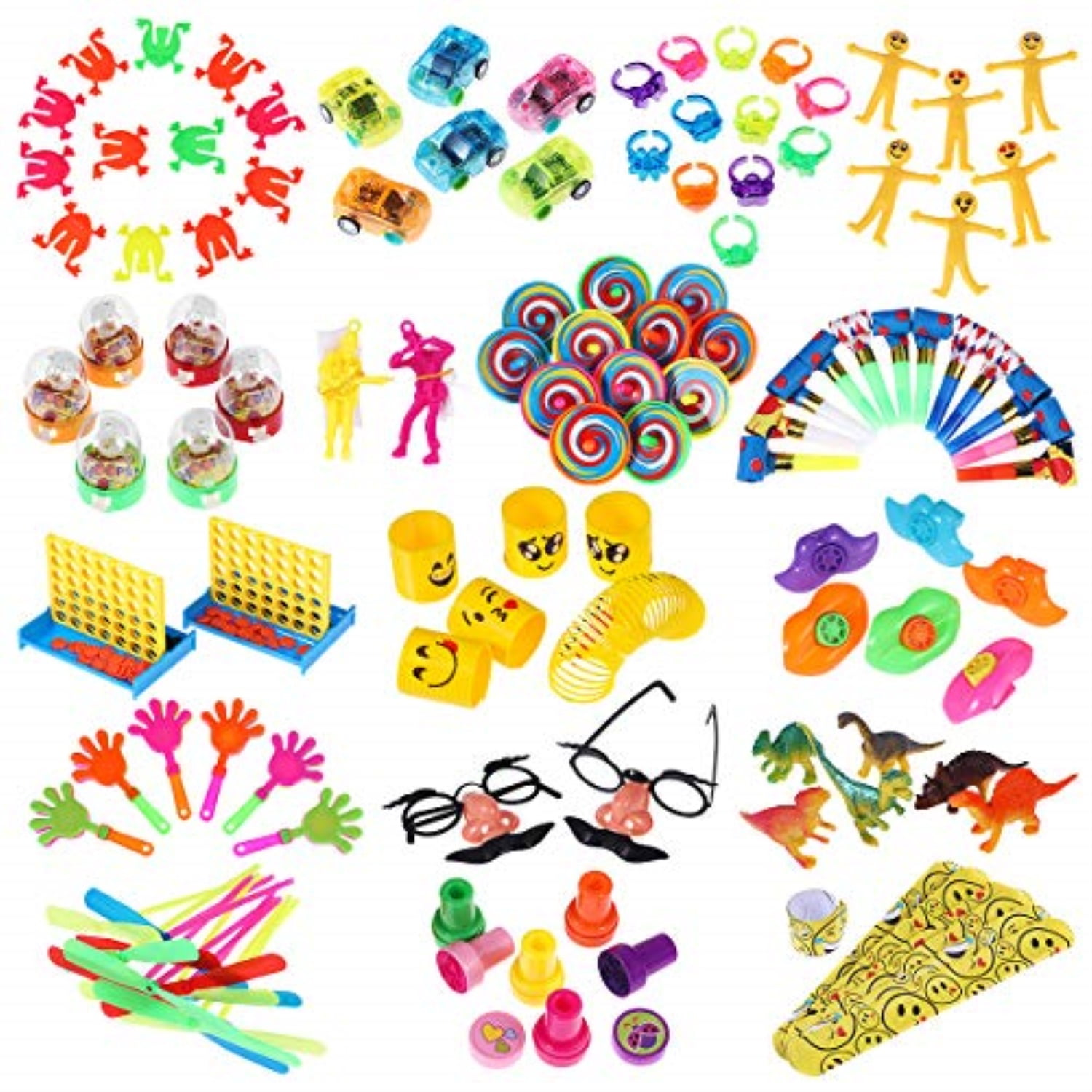 ibasetoy 120pcs carnival prizes for kids classroom, party favor toy