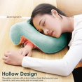 thumbnail image 4 of Ansiktsnedkudde | Bekväm Mjuk Sovkudde med Armhåla, Donut Ansiktskudde Massage Huvudvagga Ansiktsnedåt Skrivbord Nackstöd Kudde för Tupplurar, 4 of 5