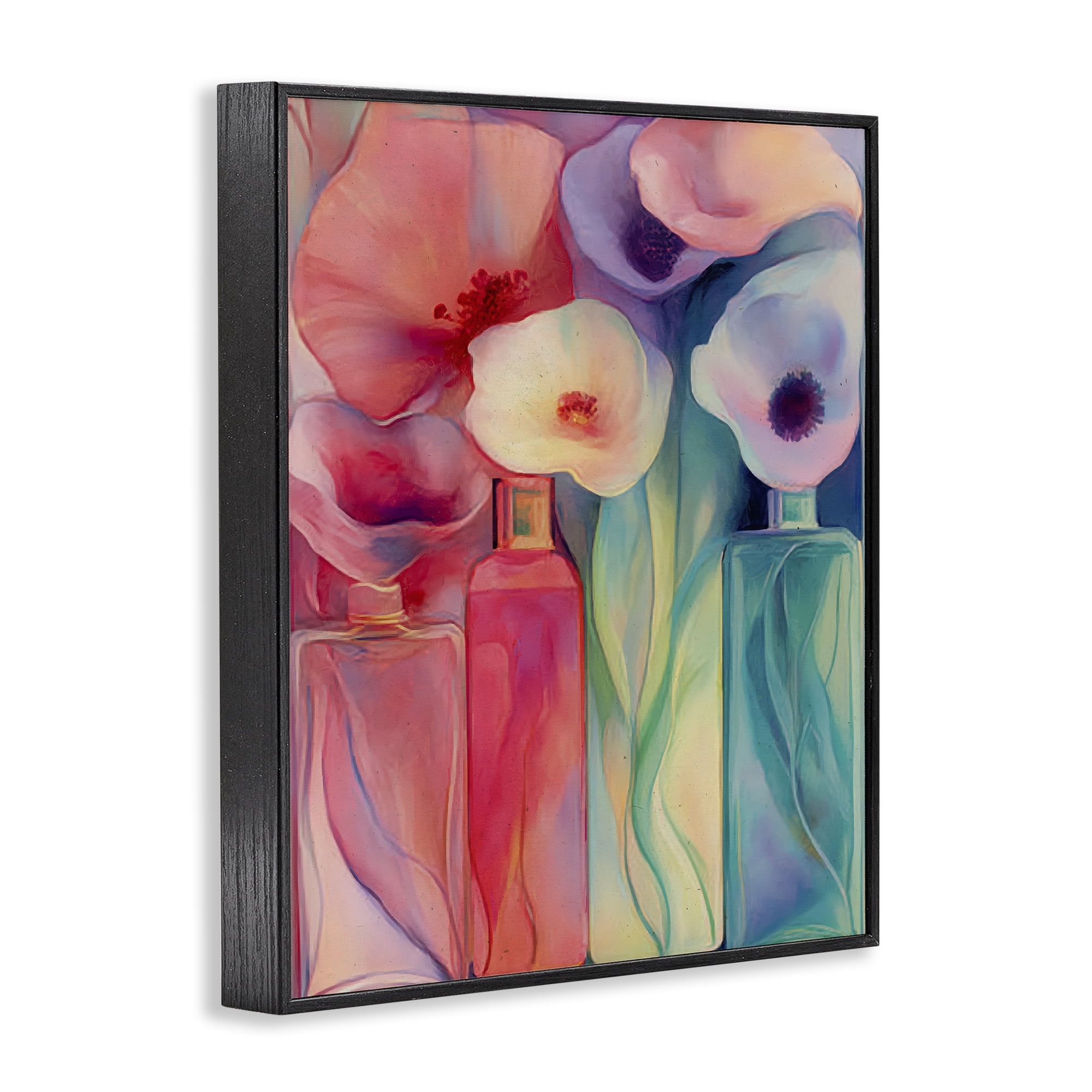 Stupell Industries Petal Logic Gradient Black Framed Giclee Art, design by Annabelle Hall