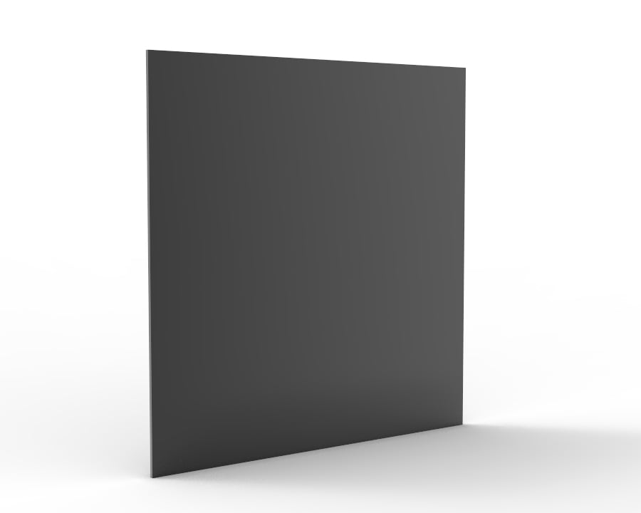 FixtureDisplays® 12 x 12 x 1/8"(thickness) Black Acrylic Plexiglass