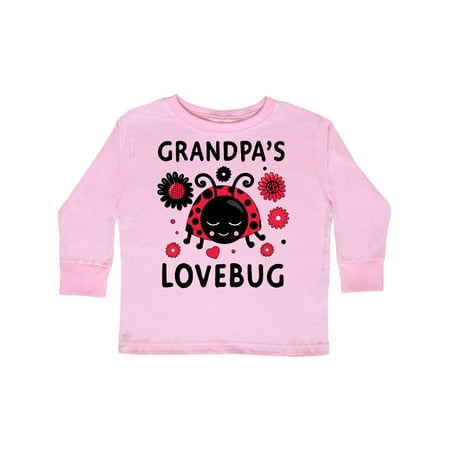 

Inktastic Valentine s Day Grandpa s Lovebug Gift Toddler Boy or Toddler Girl Long Sleeve T-Shirt