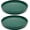 Green, variant on Ceramic Plant Saucer Tray 2 Pcs 6.4 Inch White, 6.4" OD x6.02 ID x0.9 Deep| Fits Flower pots Bottom≤ 6", Heavy Duty Glazed Round Planter Drip with Catch Basin for Indoor Outdoor Plants