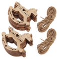 thumbnail image 2 of 20Pcs Christmas Tree Hanging Creative Wooden Pendant Natural Wood Slices for Christmas Party Decorations, 2 of 5