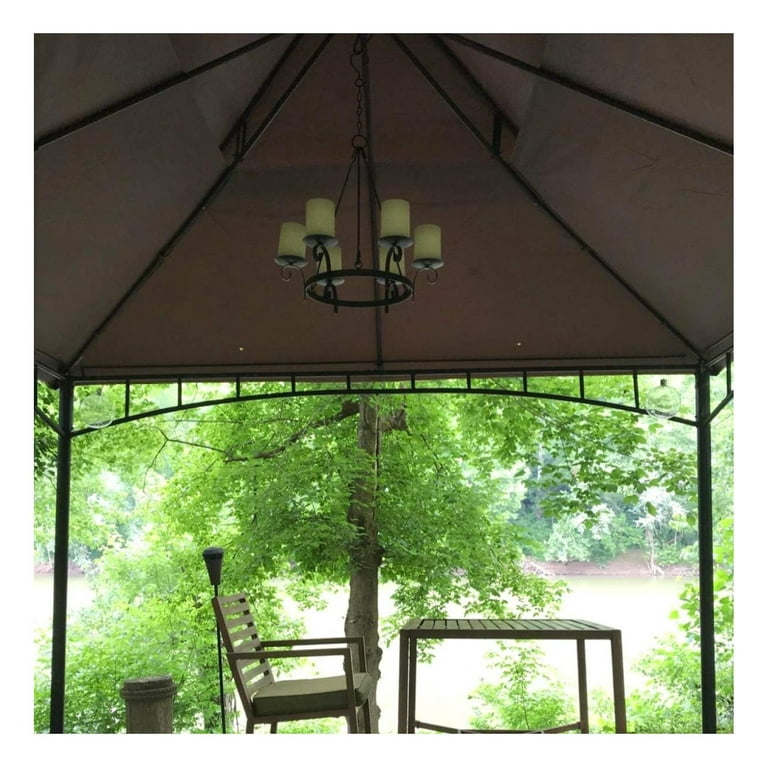 Wrought Iron Hanging Gazebo Candelabra Outdoor Patio Lighting Wrought Iron Hanging Gazebo Candelabra Outdoor Patio Lighting