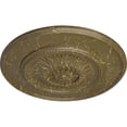 thumbnail image 3 of Ekena Millwork 23 1/2"OD x 2 3/4"P Floral Ceiling Medallion, Hand-Painted Mississippi Mud Crackle, 3 of 6