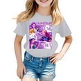 thumbnail image 2 of Moonsky Camisetas pop Hunt-ers de manga corta, jersey con estampado HUNTR/X, camisetas de verano, camisetas casuales holgadas para niñas, ropa gráfica Gris 130, 2 of 4