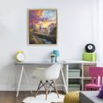 thumbnail image 2 of Stupell Industries Unicorn with Sunset Rainbow Gold Framed Floater Canvas Wall Art design by Jim Baldwin, 21 x 17, 2 of 9