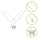 thumbnail image 2 of KAKOWELY Gargantilla con forma de mariposa, collar en capas para mujer, dije de mariposa, joyería para el cuello, 2 of 5