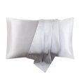 thumbnail image 3 of COM1950s Simulated Silk Pillowcase Set for Hair and Skin Care, Soft Hypoallergenic with Envelope Closure, 20x30 Inch Standard Size Gentle on Sensitive Skin, 3 of 9