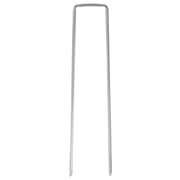U Shaped Garden Stakes with Washers Galvanized Pins Fixing Clips for Landscaping - 2.5mm*10cm