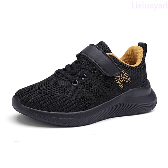 Lixiuxyad Girls Tennis Shoes Kids Lightweight Breathable Sneakers Lace-up Running Athletic Shoes For Outdoor School Sizes 12(Big Kid 28)