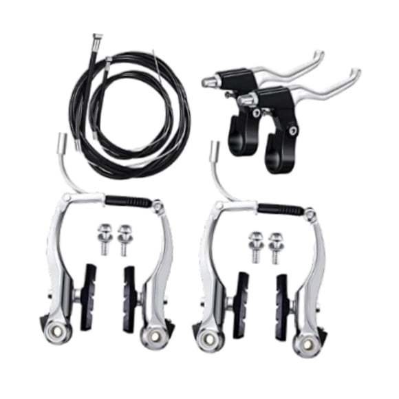 Juego de frenos de bicicleta Kit de freno de bicicleta Repuestos Accesorios Palancas de freno Pinzas Sin herramientas de instalación