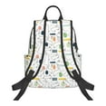 thumbnail image 2 of Naloa Easter Rabbit Print Lightweight DayBackpack Suitable for school, work, shopping, travel, etc., 2 of 5