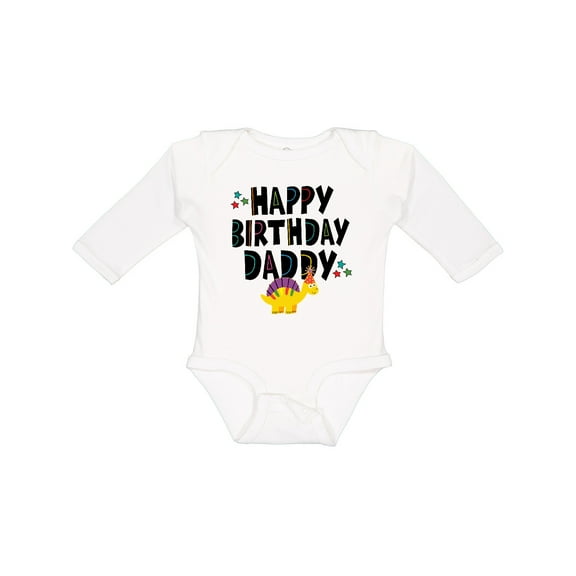 Inktastic Happy Birthday Daddy Party Boys or Girls Long Sleeve Baby Bodysuit