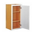 thumbnail image 2 of 18" Wide 30" Tall 14" Deep Cabinet Snow White Inset Shaker - Single Door, 2 of 3