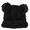 Black, variant on Teddy Bear PomPom Ear Plush Beanie Hat for Kids QJNT2318