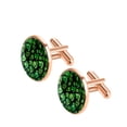 thumbnail image 2 of Saint Patrick's Day Elegant Men's Cufflinks for Formal Attire, Made of Stainless Steel, Ideal for Business Meetings and Special Occasions, 2 of 6