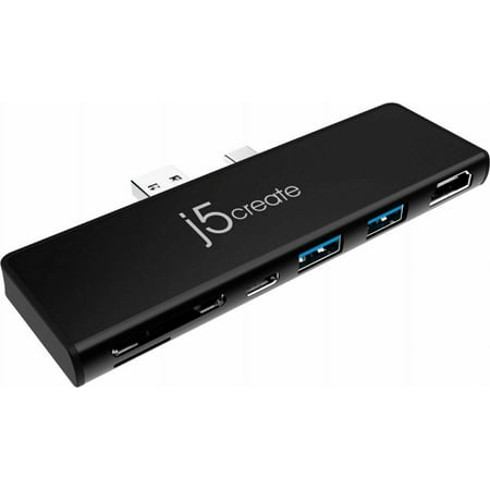 j5create - ULTRADRIVEMINIDOCK for Surface Pro 7 - Black