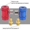 thumbnail image 3 of Robinet Auto-Scellant R134YF avec Adaptateur de Réservoir R134A et Coupleurs Rapides R1234, pour Réfrigérants A/C, 3 of 5