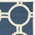 thumbnail image 4 of SAFAVIEH Cambridge Joss Geometric Wool Area Rug, Navy Blue/Ivory, 3' x 5', 4 of 5