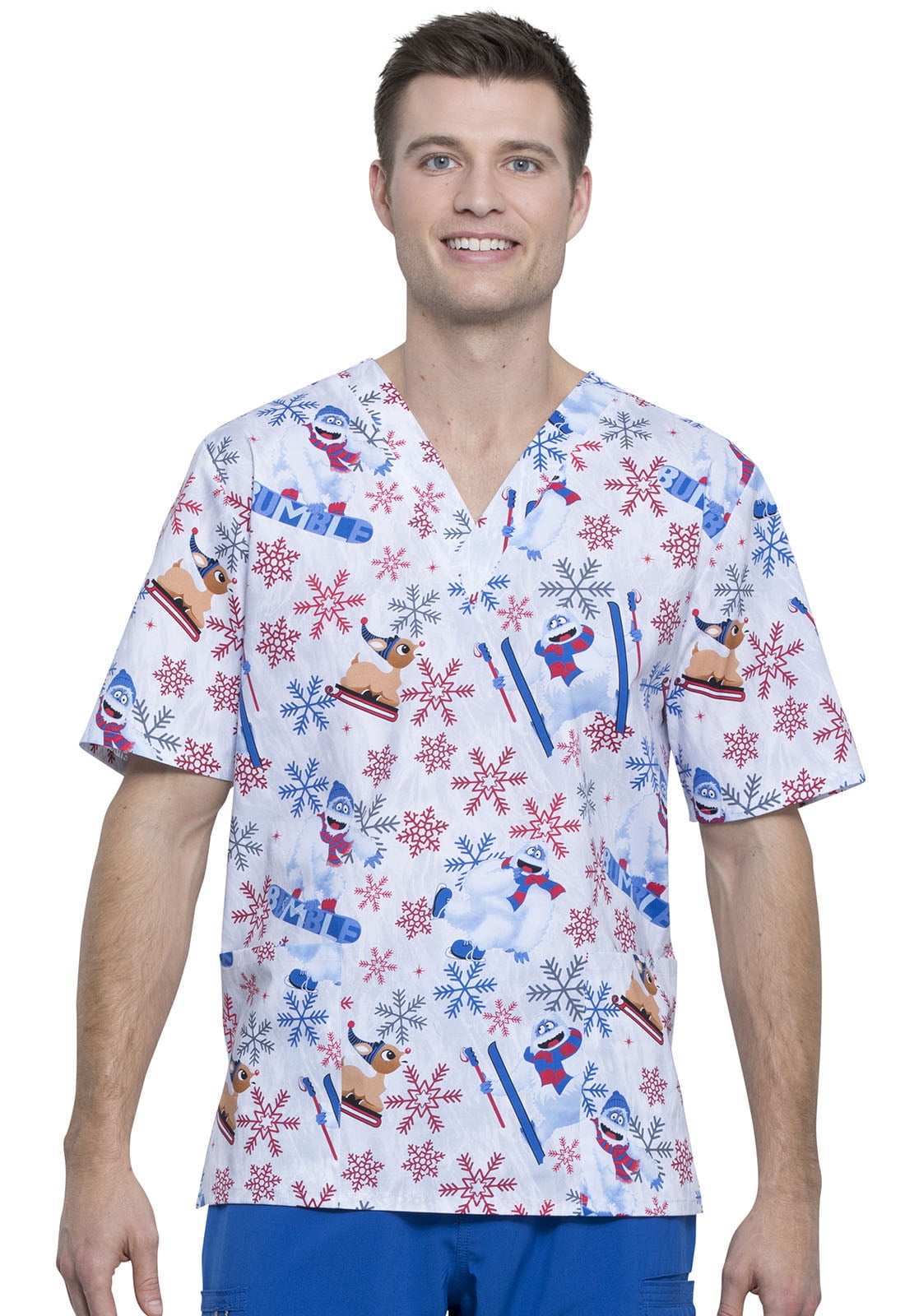 Tooniforms Winter Unisex V-Neck Medical Scrub Top TF606