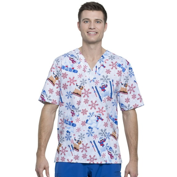 Tooniforms Winter Unisex V-Neck Medical Scrub Top TF606