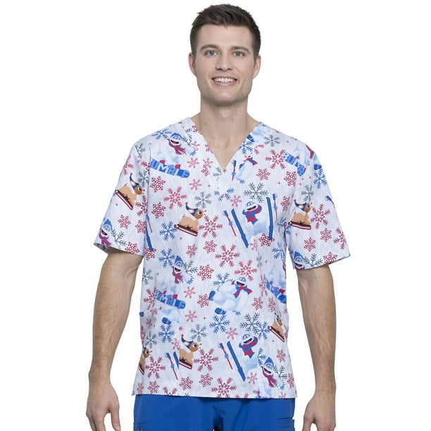 plus size cartoon scrubs