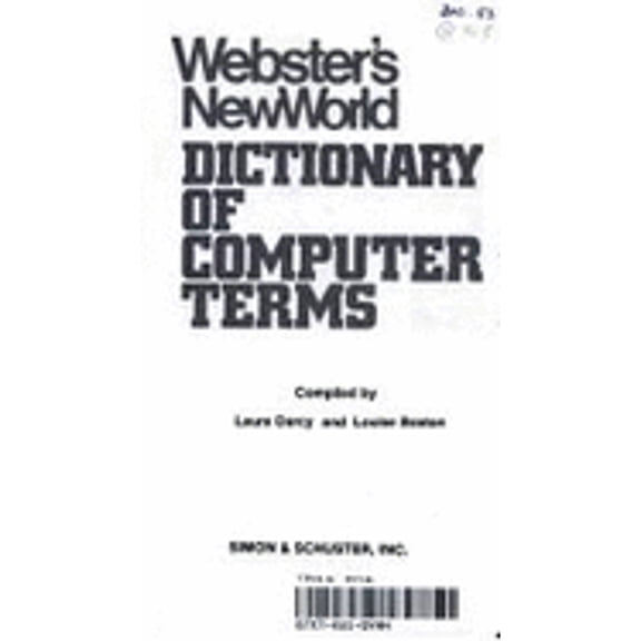 Pre-Owned World Dictionary of Computer Terms (Paperback) 0671468669 9780671468668