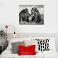 thumbnail image 5 of Nawypu Black And White Lions Canvas Painting Modern Abstract Wall Art Wildlife Animal Posters and Prints Wall Decor Wall Artwork Home Decor Office Kitchen Wall Decoration for Home Classroom Office, 5 of 6
