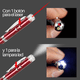 thumbnail image 4 of 4pzs Bolígrafo 4en1 Pluma Linterna Luz Led Láser Pantallas, 4 of 8