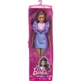 thumbnail image 7 of Barbie Fashionistas Doll #121 with Brown Hair and Prosthetic Leg in Blue Sweater Dress, 7 of 7
