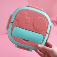 thumbnail image 1 of 3 Grids Stainless Steel Bento Lunch Box Thickened Food-grade Buckle Design Bento Box for Office Outdoor Camping, 1 of 3