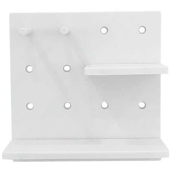 WHAMVOX Shelf For Wall Organizer Peg Board Rack Office 22X22X9.5CM