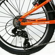 ZiZZO Via 7-Speed 20 wheel, Aluminum Folding Bicycle for all genders, Orange
