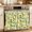 GoldenRod, variant on Lemon Yellow Oven Skirt Curtain 27"Wx20"L,Waterproof Ruffled Stove Cover Skirt with 8 Ribbon Ties,Country Watercolor Floral Leaf Green White Decorative Oven Door Curtain for Kitchen Dishwasher
