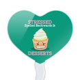 thumbnail image 2 of Stressed Spelled Backwards is Desserts Funny Heart Love Cupcake Picks Toppers Decoration Set of 6, 2 of 6